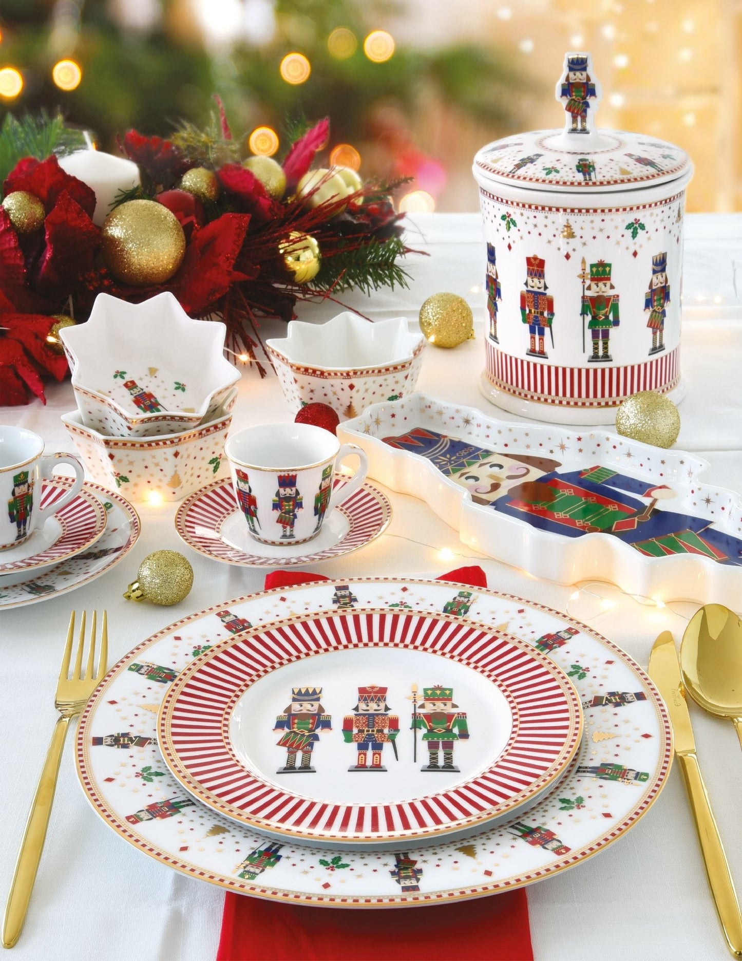 Nutcrackers Assorted Dessert Plates | Set of 4
