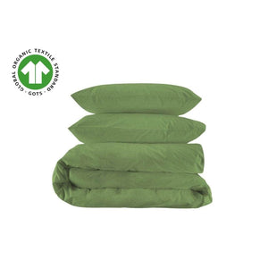 Essential Organic Percale Collection Duvet Cover & Pillowcase Set