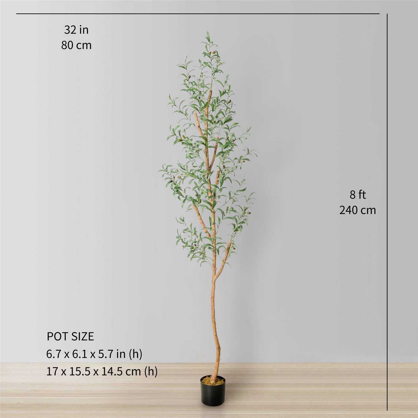 Olivo Artificial Olive Tree | Potted Plant (Multiple Sizes)