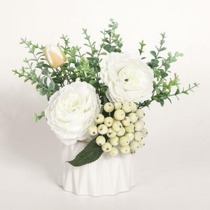 Aviva Artificial Potted Flower Bouquet | 8''X 8''