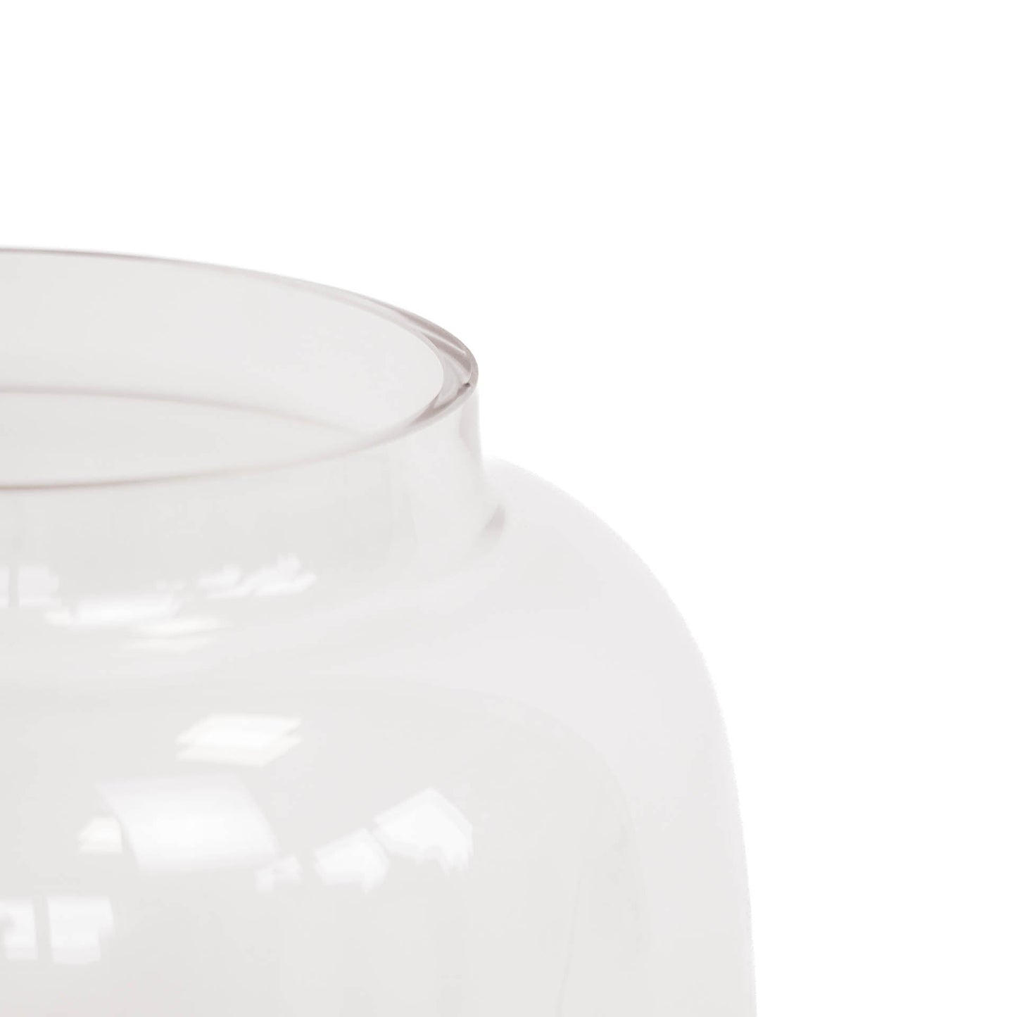 Vase - Glass - Dipdye - Clear/Brown - 18x25cm