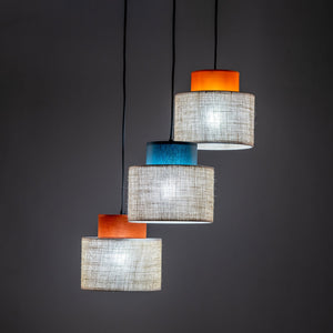 DUO Jute Mix 3-Light Pendant for Kitchen Island & Dining Table