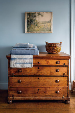 SUMMER CLEARING, artwork on rigid canvas, framed in Vintage Silver