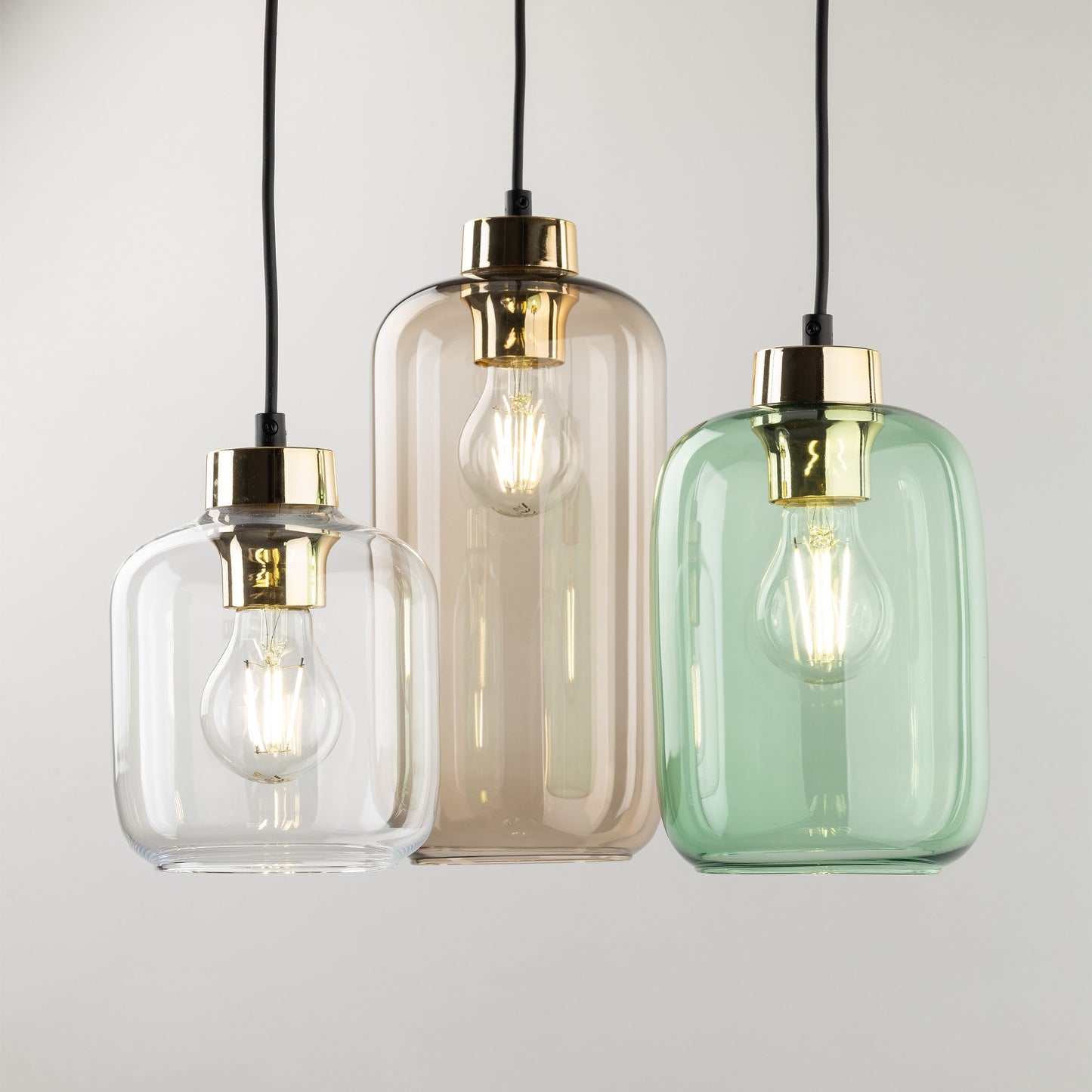 MARCO Mid-Century Modern 3-Light Pendant for Kitchen Island & Dining Table