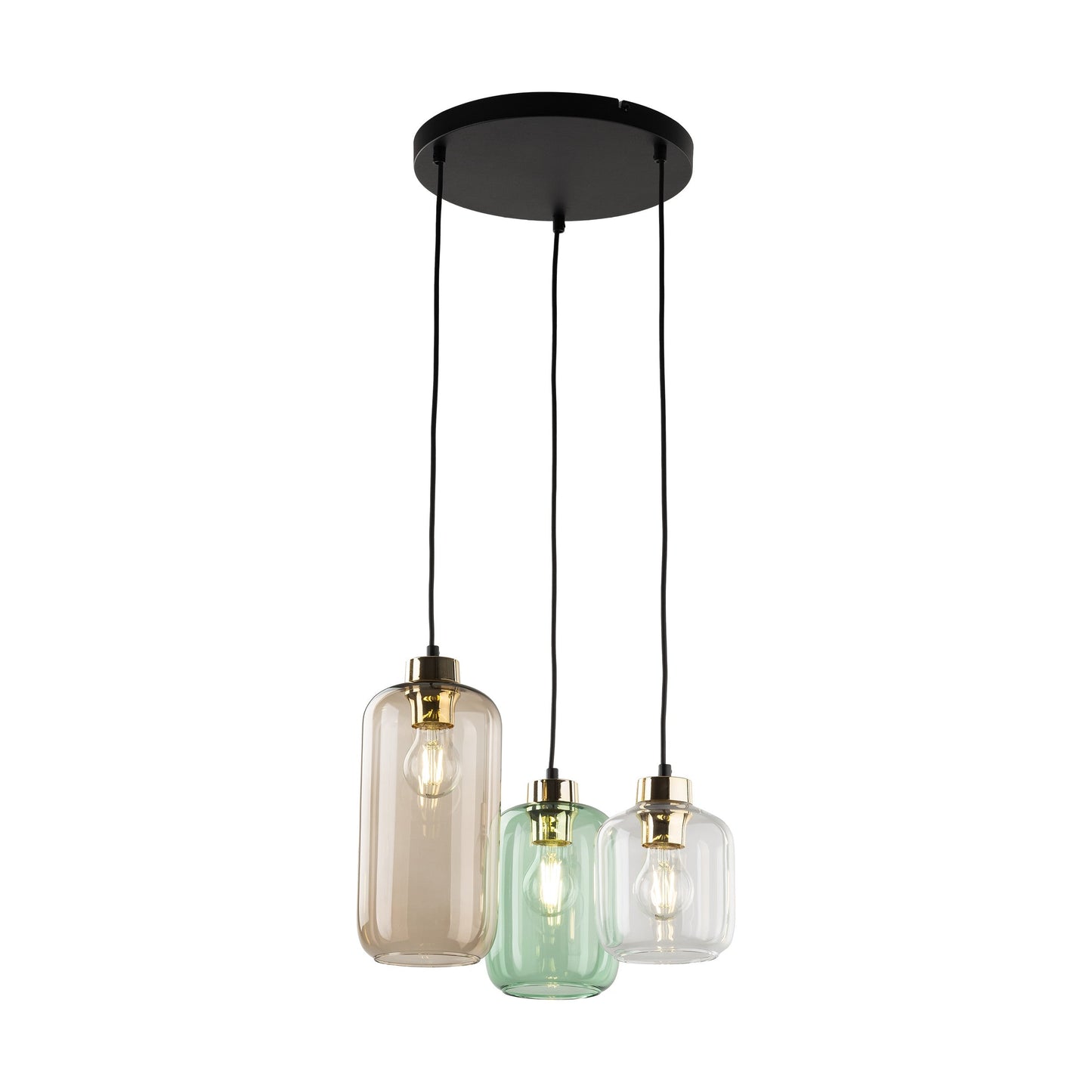 MARCO Mid-Century Modern 3-Light Pendant for Kitchen Island & Dining Table