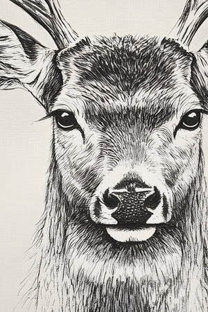 WILD SKETCH, Artwork on rigid canvas, framed in Vintage Silver