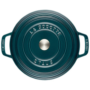 STAUB La Cocotte 3.7 L Cast Iron Round Cocotte, La-Mer-1