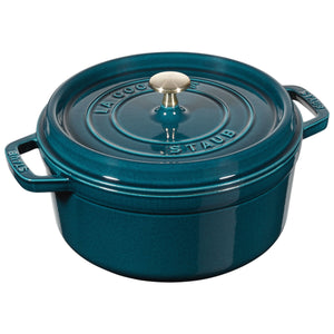 STAUB La Cocotte 3.7 L Cast Iron Round Cocotte, La-Mer-0