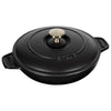 STAUB Specialities Cast Iron Round Oven Dish With Lid | Black | 750ml