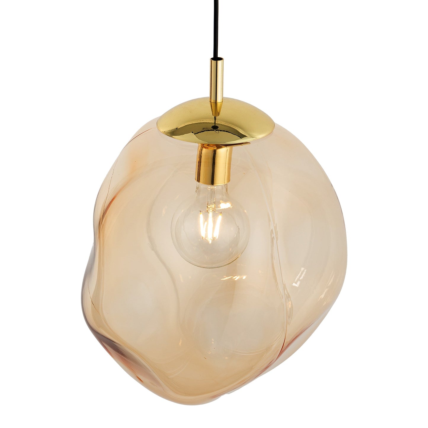 SOL Large Glass Pendant Light for Kitchen Island, Dining Room & Modern Interiors
