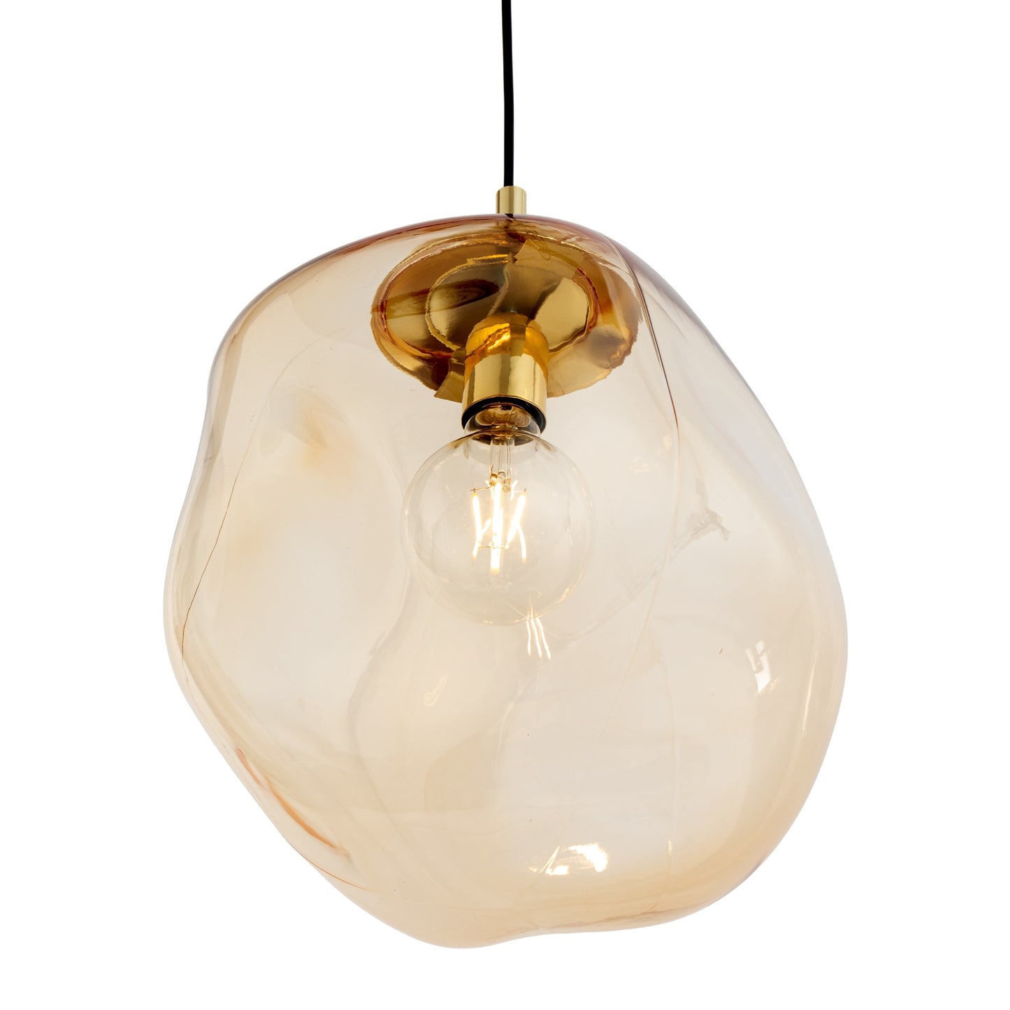 SOL Large Glass Pendant Light for Kitchen Island, Dining Room & Modern Interiors