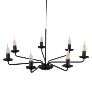LIMAL Vintage Candle Chandelier Pendant Light for Dining Room, Living Room & Entryway