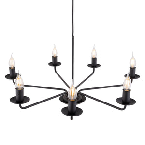 LIMAL Vintage Candle Chandelier Pendant Light for Dining Room, Living Room & Entryway