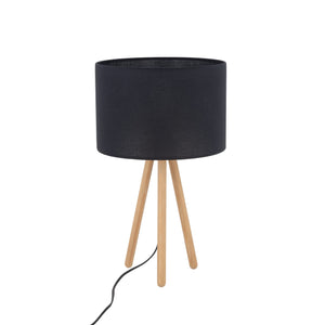 TOKYO Wood Tripod Table Lamp for Bedroom & Nightstand (Clearance)