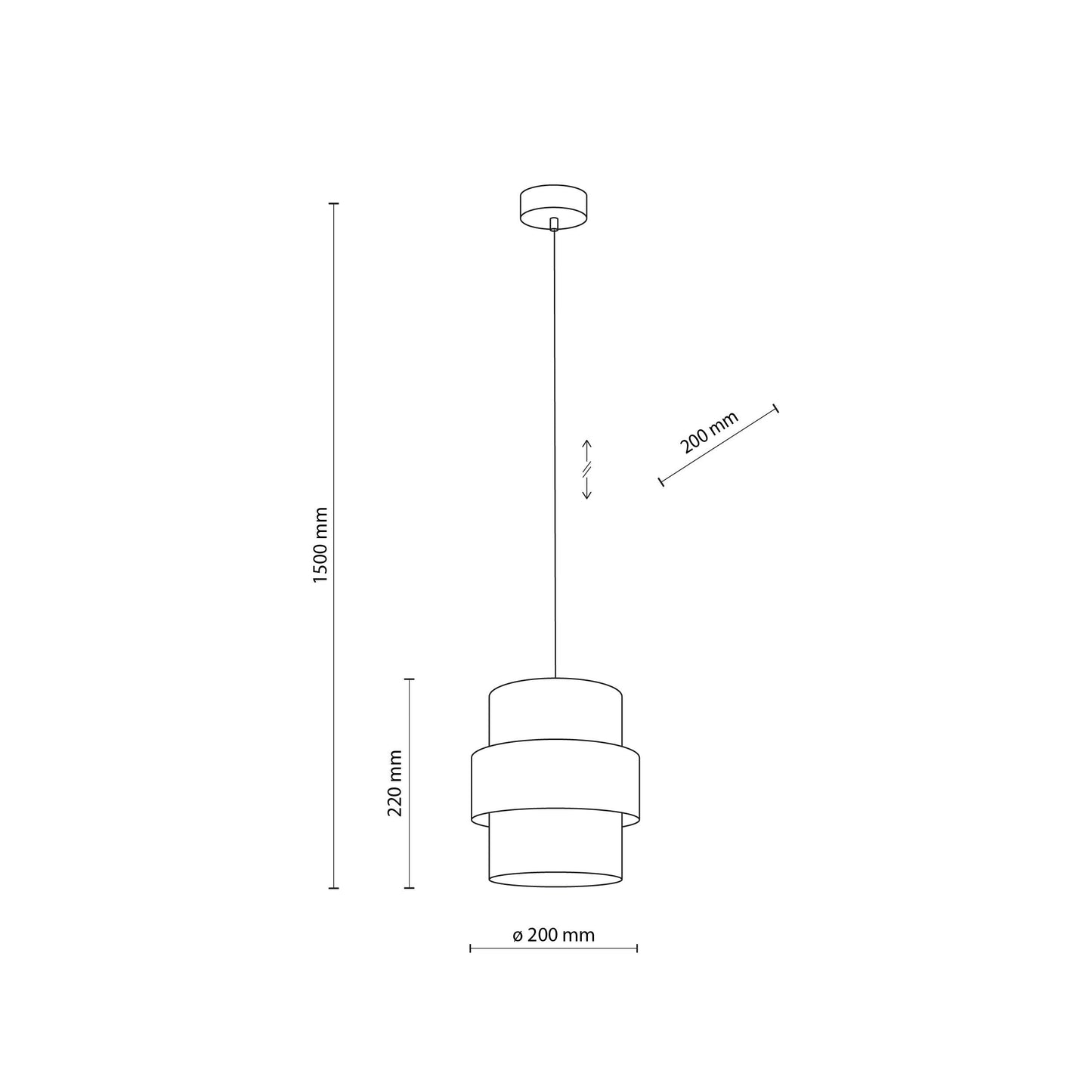 CALISTO JUTE Natural  Pendant Lamp