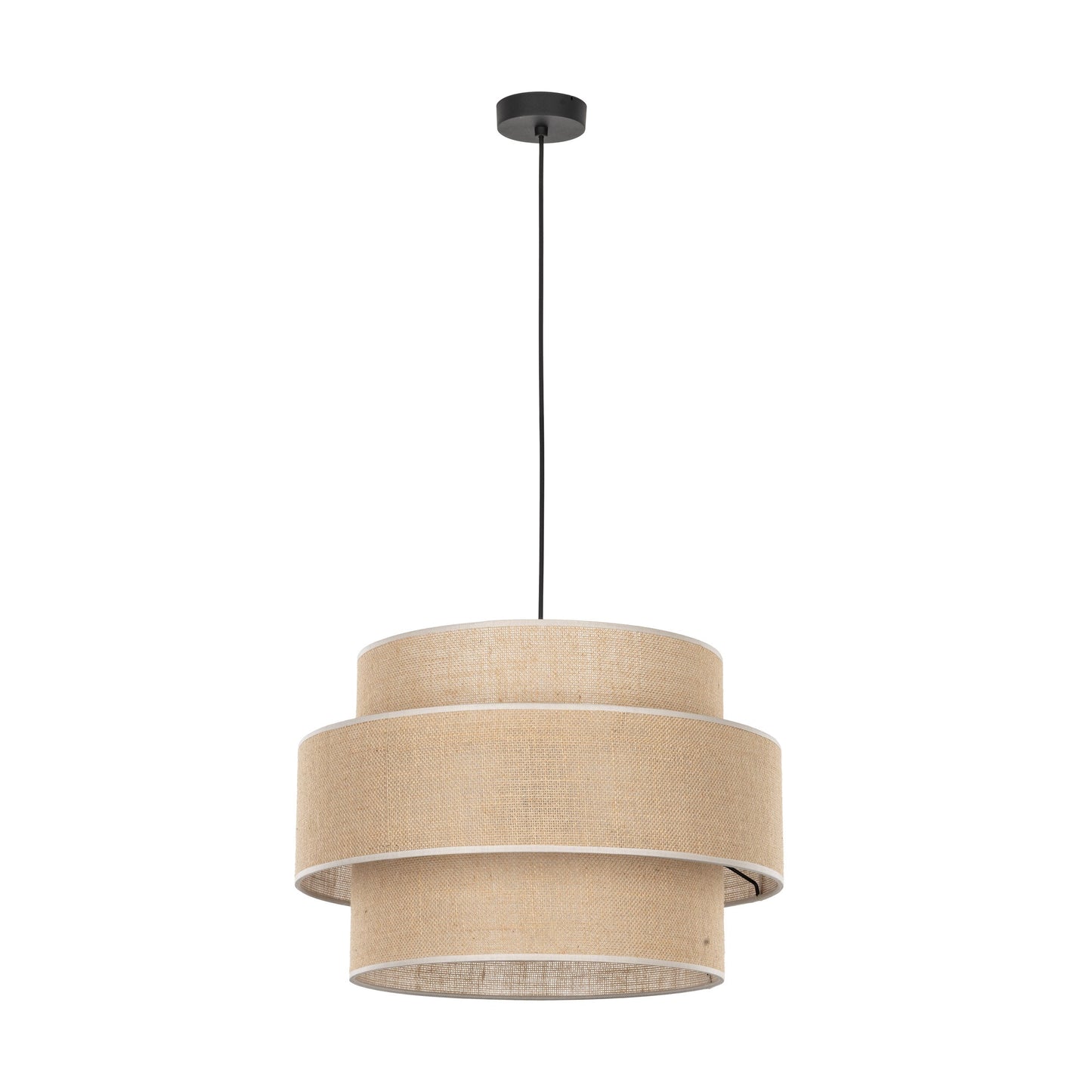 CALISTO JUTE Large Scandinavian Pendant Light for Bedroom, Living Room & Warm Natural Interiors