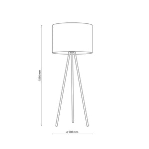 JUTE Natural Woven Floor Lamp for Living Room, Bedroom & Reading Nook – Scandinavian Minimalist Lighting
