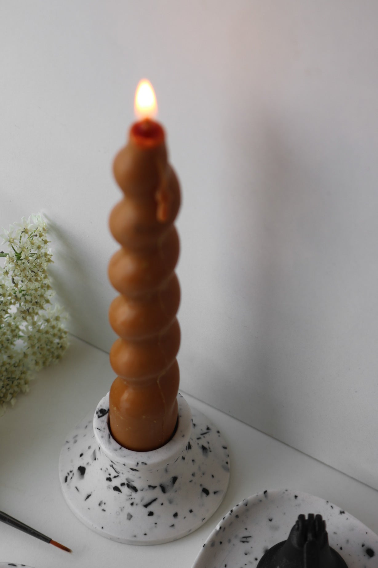 Handmade Terazzo Candle Stick Holder