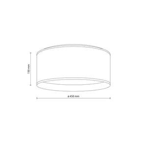 JUTE Natural Flush Mount Light