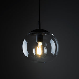 VIBE Graphite Glass Scandinavian Pendant Light for Kitchen Island & Dining Table