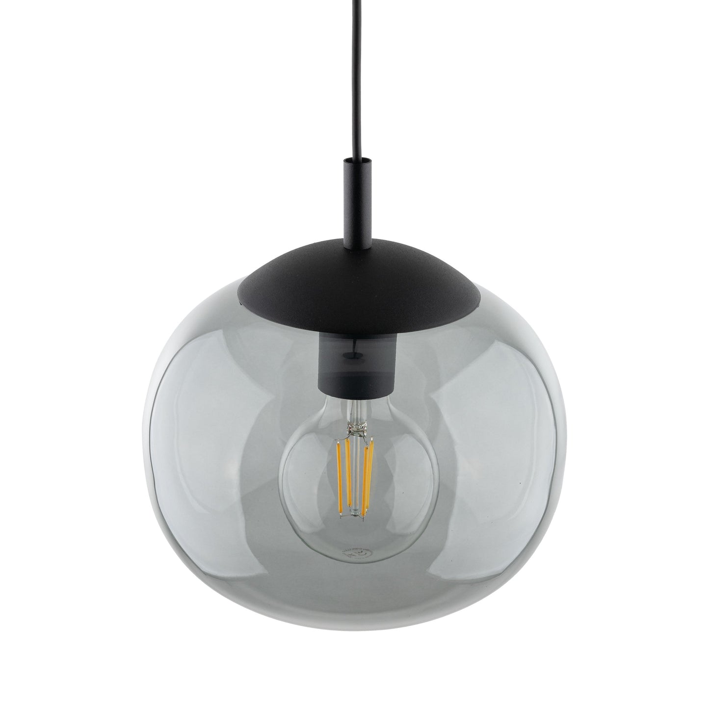 VIBE Graphite Glass Scandinavian Pendant Light for Kitchen Island & Dining Table