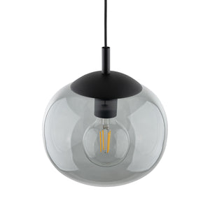 VIBE Graphite Glass Scandinavian Pendant Light for Kitchen Island & Dining Table
