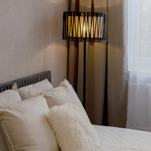 HARMONY NATURE Woven Jute Floor Lamp for Living Room & Bedroom (Clearance)