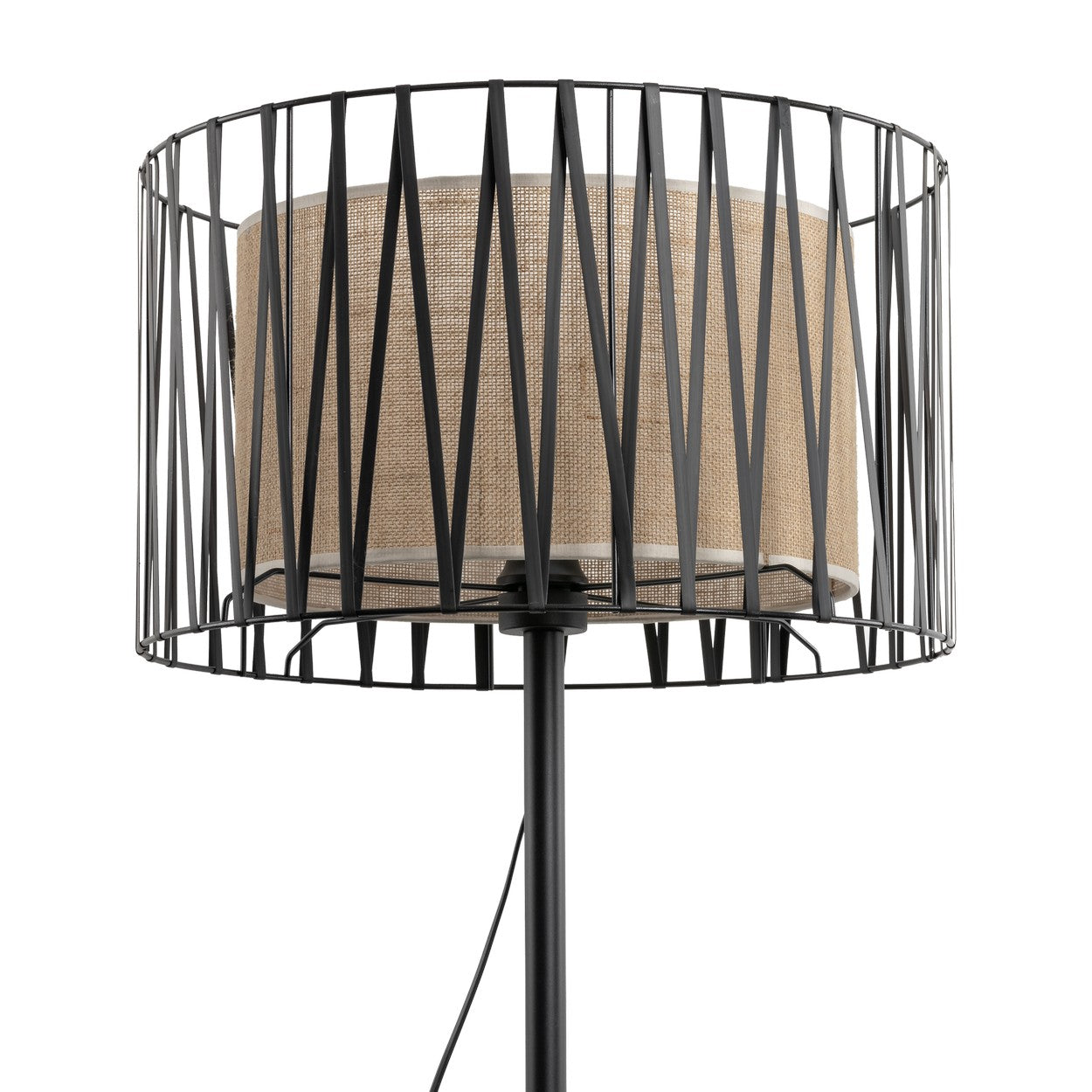HARMONY NATURE Woven Jute Floor Lamp for Living Room & Bedroom (Clearance)