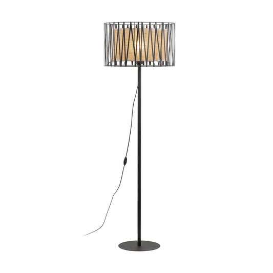 HARMONY NATURE Woven Jute Floor Lamp for Living Room & Bedroom (Clearance)