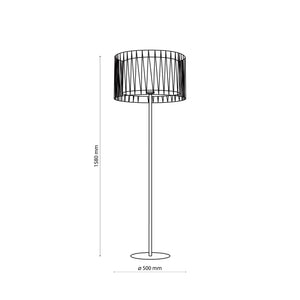 HARMONY NATURE Woven Jute Floor Lamp for Living Room & Bedroom (Clearance)