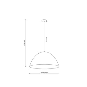 FARO Large Dome Pendant Light for Kitchen Island & Dining Table