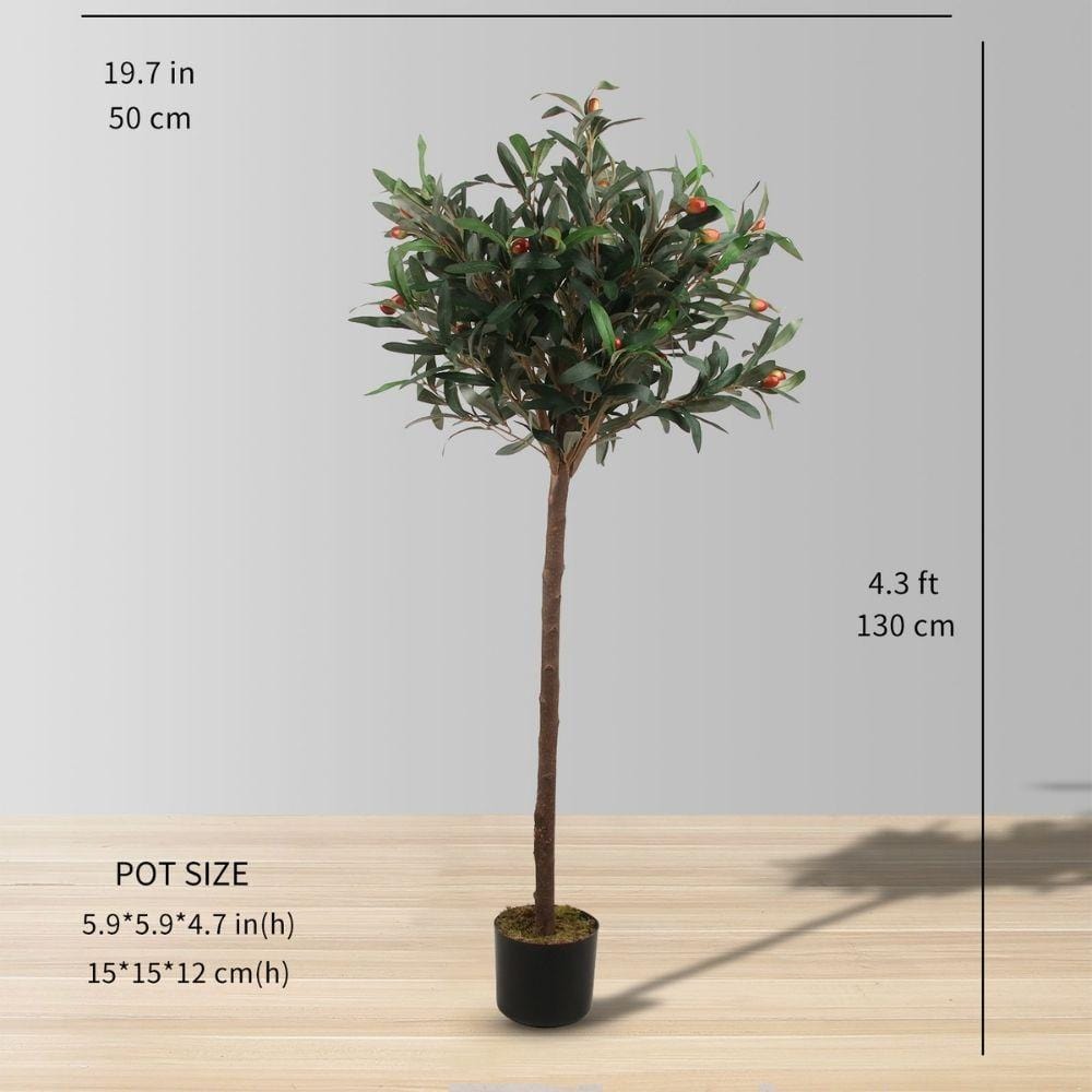 Obee Artificial Olive Tree Potted Plant | 4.3'
