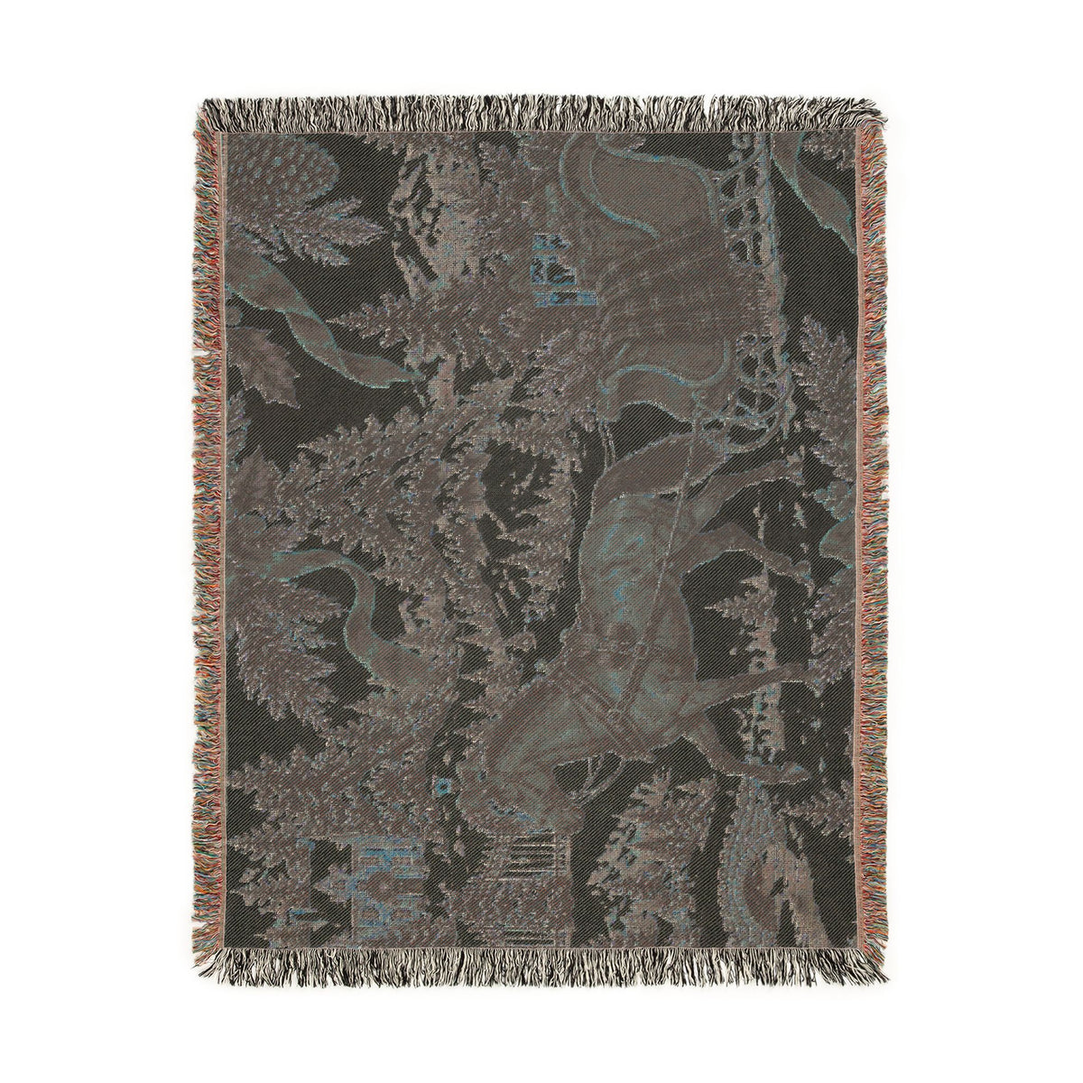 Horse & Sleigh Christmas Woven Blanket | Vintage Holiday Throw