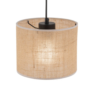 JUTE Natural Woven Pendant Light for Dining Room, Bedroom & Warm Scandinavian Interiors