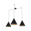 CONO 3-Light Modern Pendant Light for Kitchen Island, Dining Table & Contemporary Interiors
