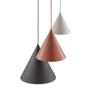 CONO Mix 3-Light Steel Cone Pendant for Kitchen Island & Dining Table