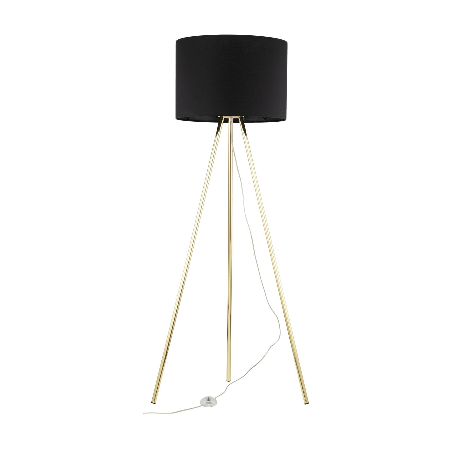 UMBERTO Black Modern Floor Lamp for Living Room & Bedroom (Clearance)