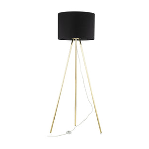 UMBERTO Black Modern Floor Lamp for Living Room & Bedroom (Clearance)