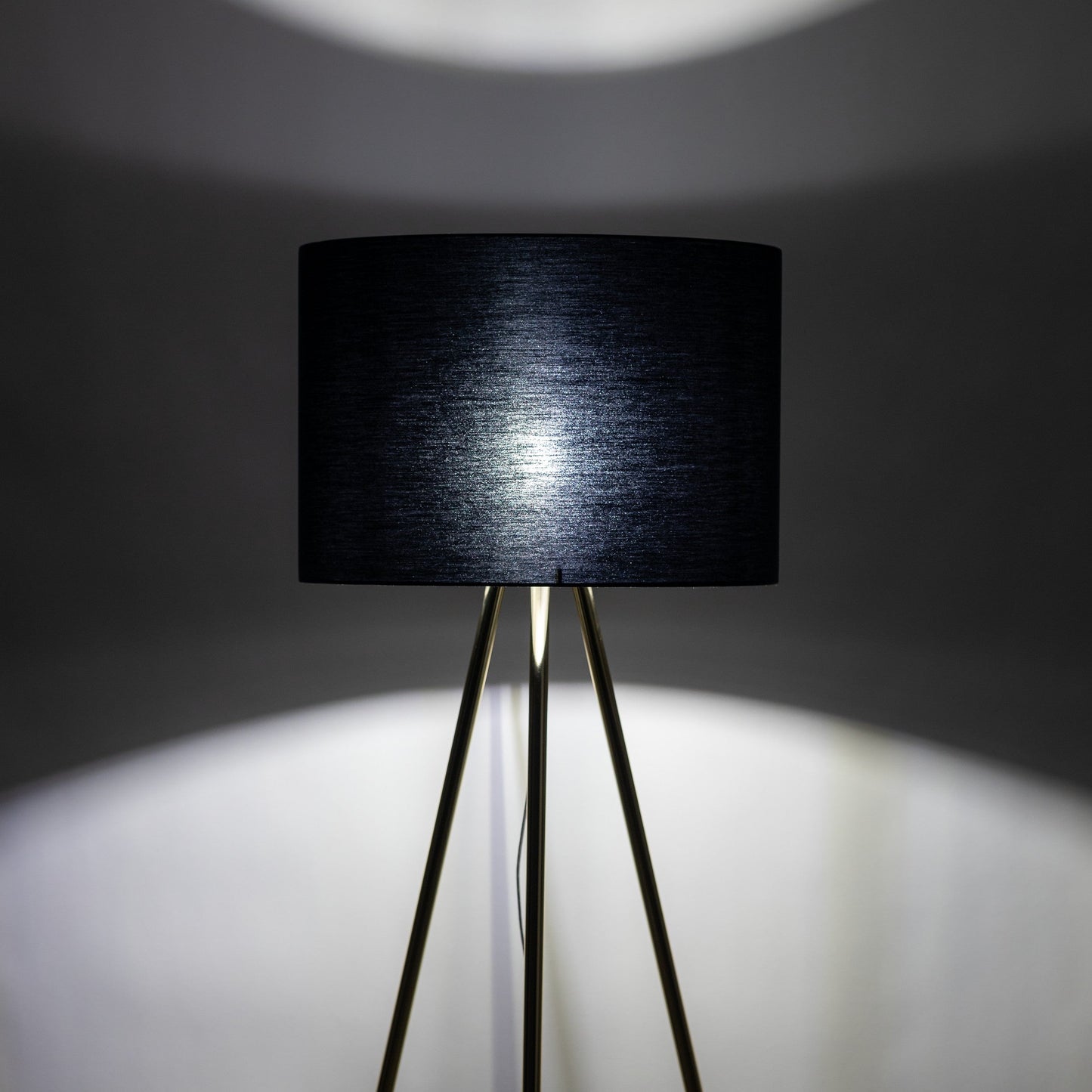 UMBERTO Black Modern Floor Lamp for Living Room & Bedroom (Clearance)