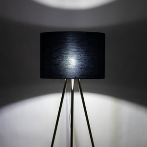 UMBERTO Black Modern Floor Lamp for Living Room & Bedroom (Clearance)