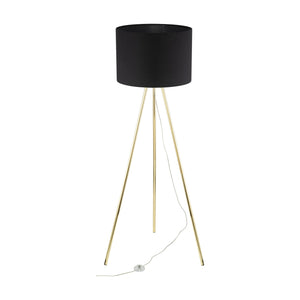 UMBERTO Black Modern Floor Lamp for Living Room & Bedroom (Clearance)