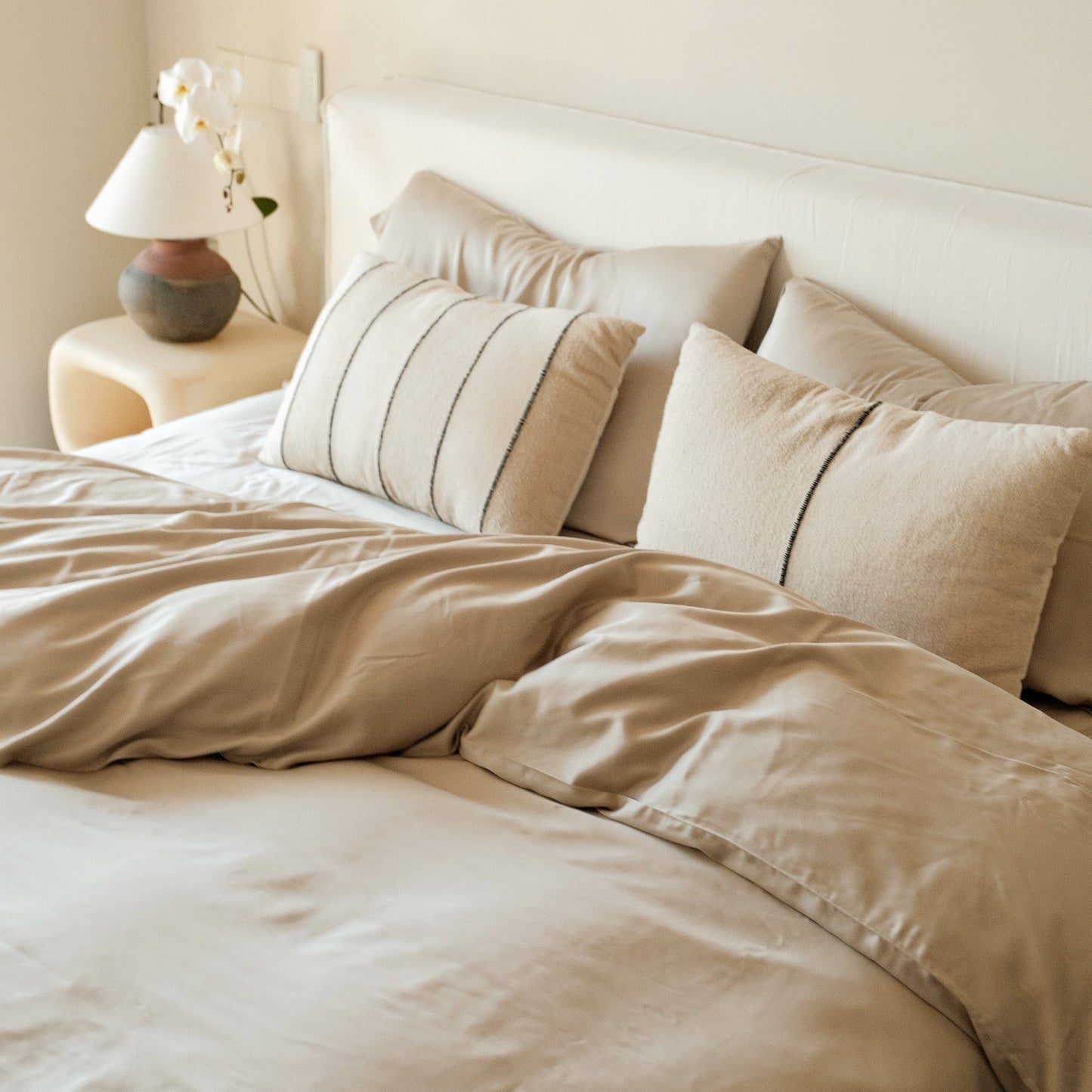 Organic Bamboo Sateen Duvet Cover Set