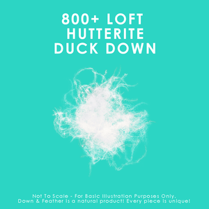 800 Loft Hutterite White Down Duvet