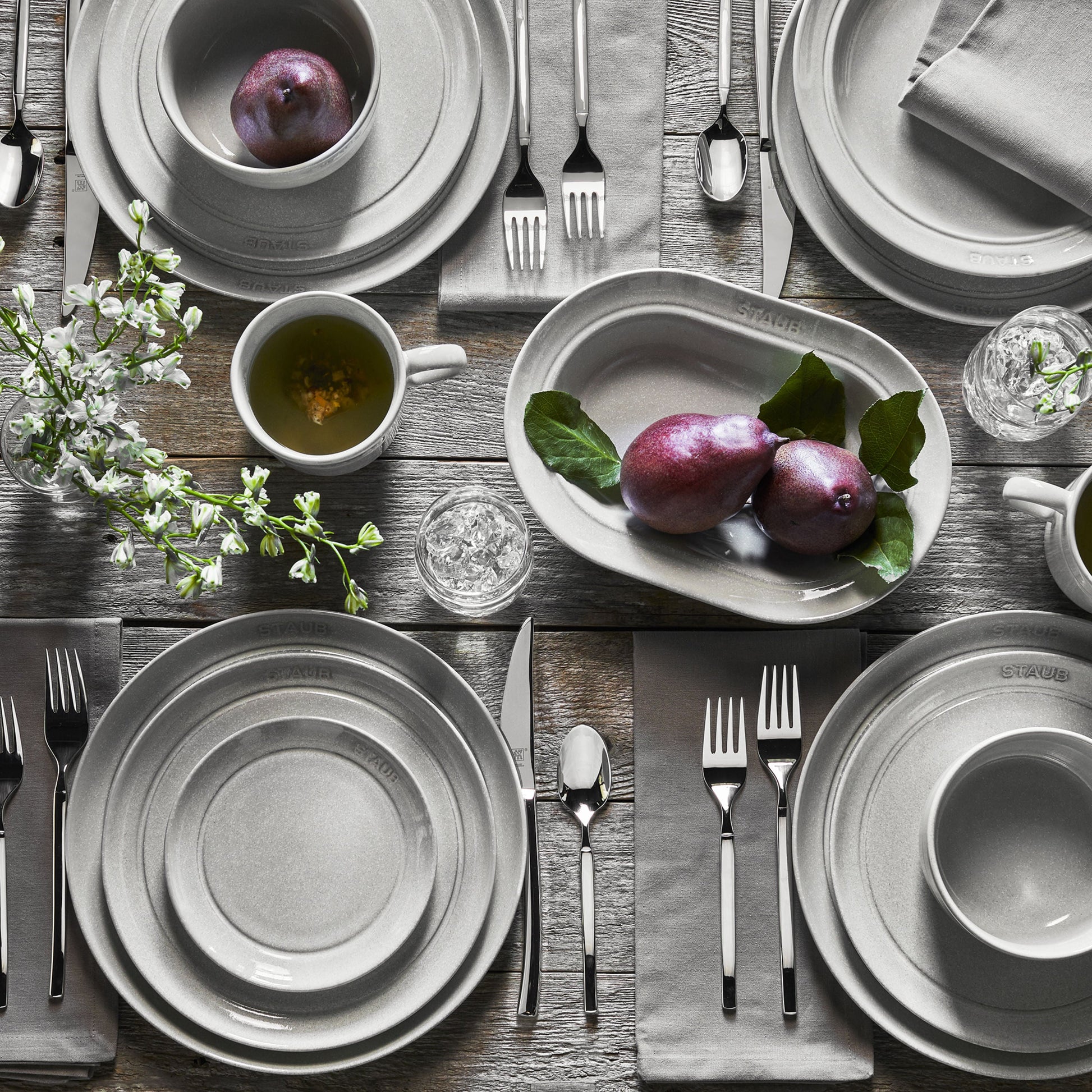 STAUB Dining Line Dinnerware Set 12 Piece-2