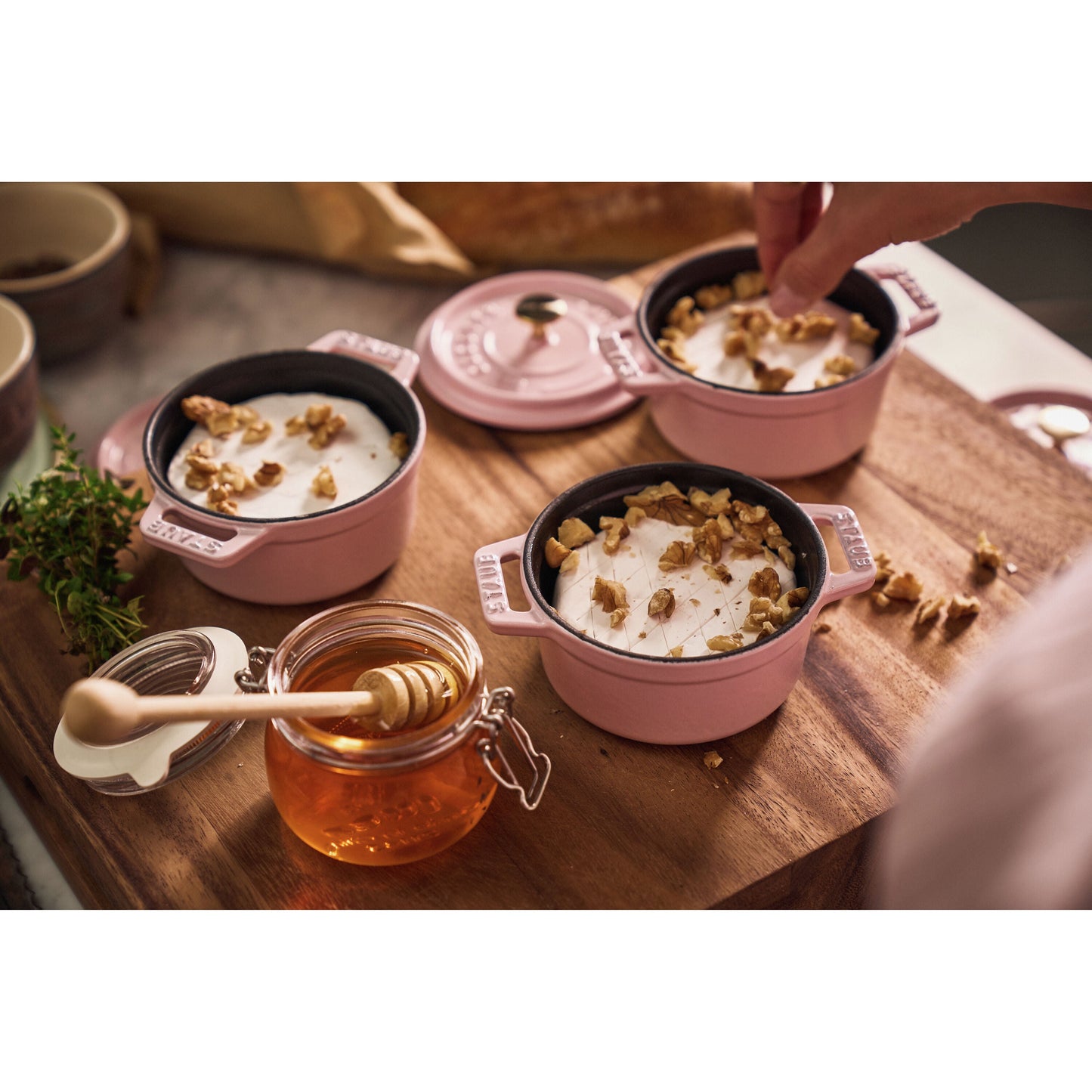 STAUB La Cocotte 250 ml Cast Iron Round Mini Cocotte, Sorbet Rose-1