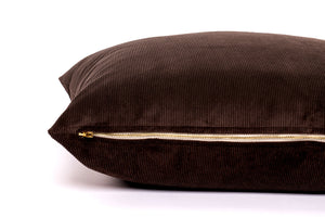 Chocolate Cord Cushion Cover