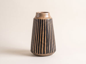 Tapered Vase with Black Lines, Large