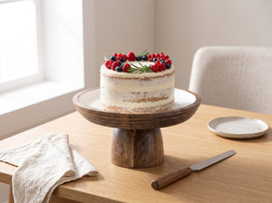 Cake Stand with White Enamel