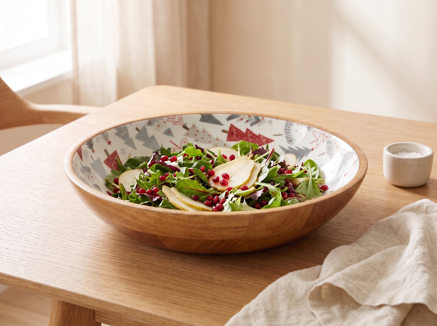 Large Bowl with Holiday Enamel