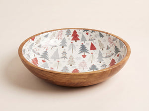 Large Bowl with Holiday Enamel